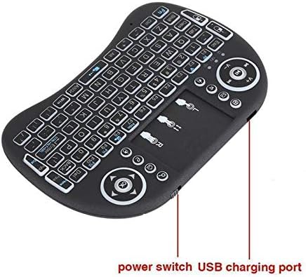 Mini i8 2.4G Air Mouse Wireless Keyboard with Touchpad, Rechargeable Handheld Remote for Smart TV, Android TV Box,