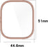 Smartwatch Protective Case Cover - Full Coverage PC with Tempered Glass Screen Protector for Redmi Watch 4 (Black)