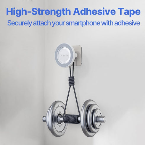 Orsene 360 for MagSafe Wall Mount Magnetic Phone Holder Includes All Smartphone Compatible Rings (Self-Adhesive)