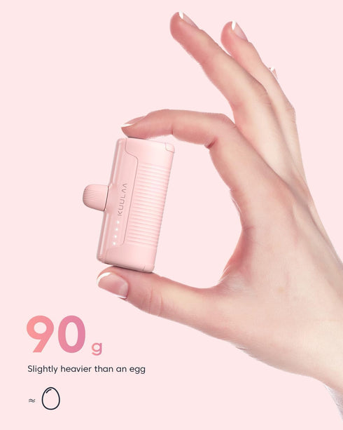 Kuulaa Portable Charger USB C Power Bank 4500mAh, Compact Phone Charger Compatible with iPhone 15, Samsung Galaxy