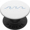 One Line Art Wave Minimalist Surf Aesthetically Pleasing PopSockets Standard PopGrip
