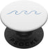 One Line Art Wave Minimalist Surf Aesthetically Pleasing PopSockets Standard PopGrip