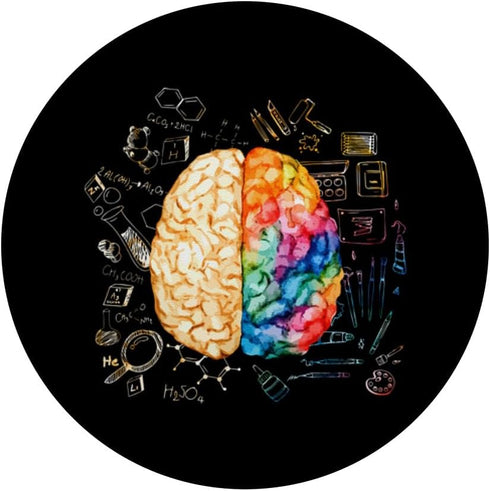 Colorful Brain - Science and Art - Neuroscience Neurologist PopSockets Standard PopGrip