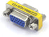 VCE VGA Adapter Female to Female SVGA Coupler - HD15 Mini Gender Changer VGA Cable Extender, 4-Pack
