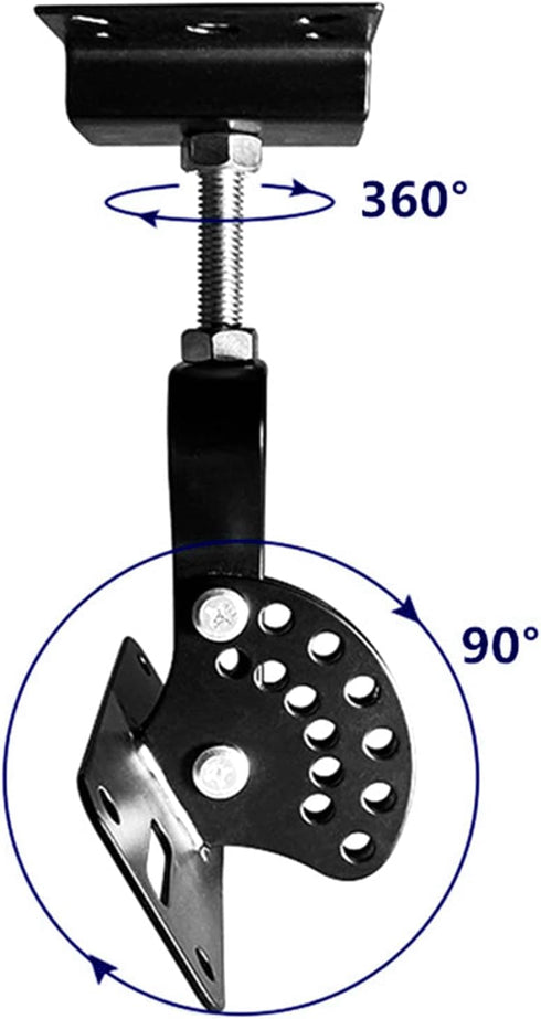 SPS-506B Ceiling Speaker Mounts Wall Mount, 360 Degree Total Adjustment, Holds up to 90lbs, Stainless Steel Bracket for