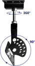 SPS-506B Ceiling Speaker Mounts Wall Mount, 360 Degree Total Adjustment, Holds up to 90lbs, Stainless Steel Bracket for