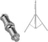 2 Pieces Metal Male Convertor Threaded Screw Adapter, 1/4 to 3/8 inch for Studio Light Stand, Hotshoe/Coldshoe