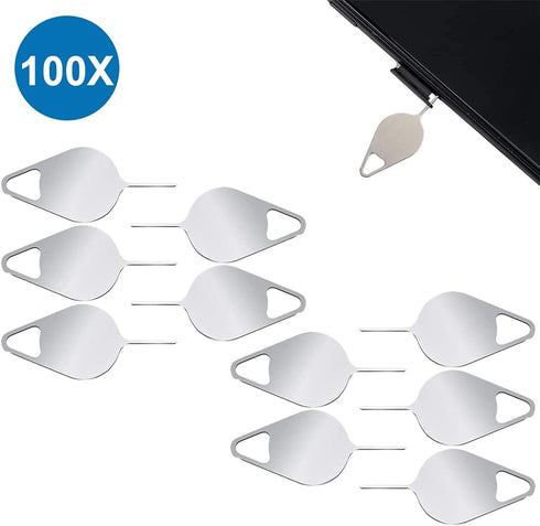 MMOBIEL 100x S26S8, Pack SIM Card Removal Tool by Universal SIM Ejector Pin for Samsung A & M Series, iPhone, Xiaomi
