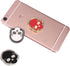 3 Packs Skull Shape Phone Ring Holder, 180° Adjustable Metal Stand in Black, White, Red