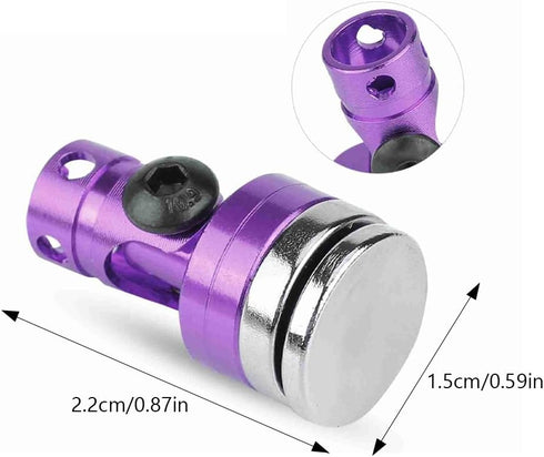 SCX10 4WD 1:10 4 Pack Joyzan RC Magnetic Body Post, Alloy Stealth Invisible Body Shell Mount Column Strong Clips Magnet