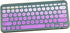 Silicone Keyboard Skin Cover Protector for Logitech K380 Multi-Device Bluetooth Keyboard, Ombre Purple