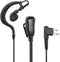Walkie Talkie Earpiece Compatible with Motorola Single Wire Headphone Mic Earhook Headsets 2.5mm+3.5mm