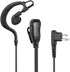 Walkie Talkie Earpiece Compatible with Motorola Single Wire Headphone Mic Earhook Headsets 2.5mm+3.5mm