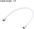 uxcell RG6 Coaxial Cable with F Type Male to F Type Male Connectors, 1 ft, 2pcs