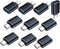 MINCHEN Type C Male to USB 3.0 Female Adapter 10 Pack, USB Female to USB C Male Converter, USB Type C Connector Charge