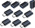 MINCHEN Type C Male to USB 3.0 Female Adapter 10 Pack, USB Female to USB C Male Converter, USB Type C Connector Charge