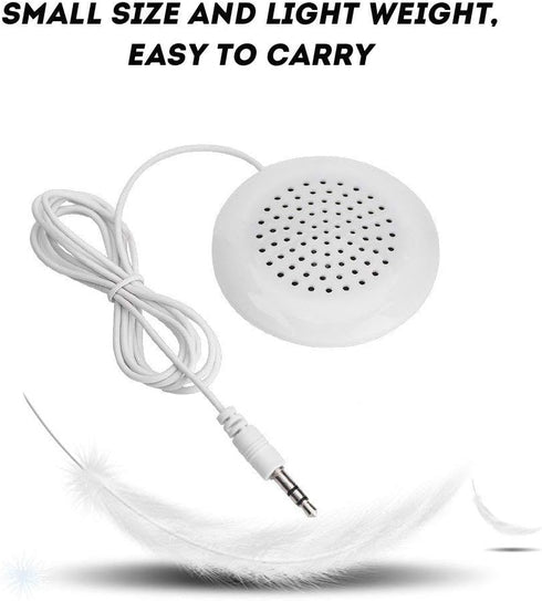 Ciglow 3.5mm MP3, MP4, Mini Speaker, DIY Portable Pillow Speaker with Stereo Sound HiFi Speaker for CD Player, Mobile