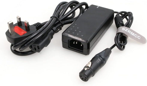 SZRMCC XLR 4 Pin Female 12V 4A AC DC Power Supply Adapter for Sony PMW F55 Camera, Sound Devices PIX 260 270i