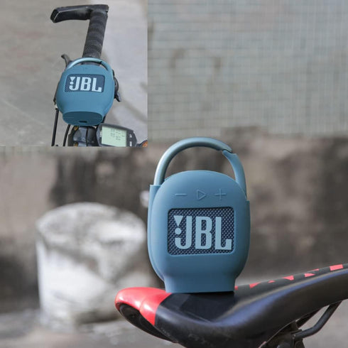 Hermitshell Silicone Carrying Case for JBL Clip 4, Portable Mini Bluetooth Speaker, Blue 2