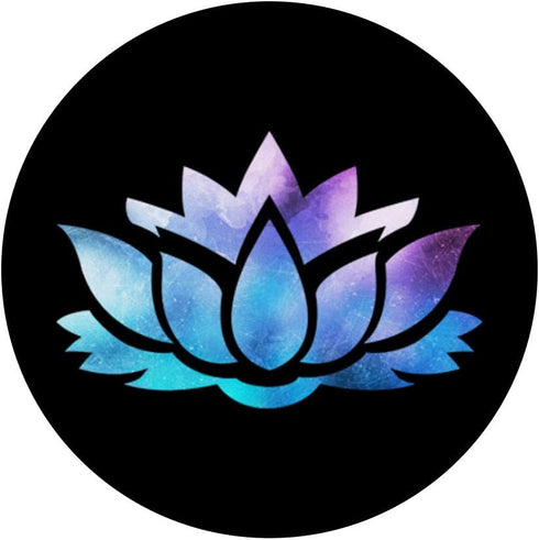 Lotus Flower Yoga Spiritual Cosmic Colorful Design PopSockets Swappable PopGrip