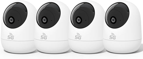 Rraycom 4Pack 2K Security Camera Indoor 5G/2.4 GHz Wi-Fi, Baby Monitor Pet/Dog Camera