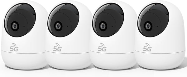 Rraycom 4Pack 2K Security Camera Indoor 5G/2.4 GHz Wi-Fi, Baby Monitor Pet/Dog Camera