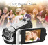 1080P 16MP 2.4 Inch 16X Video Camera Camcorder, Digital Camera Recorder, Rotatable Screen Digital Zoom Camcorder Camera