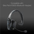 Cushion Replacement Kit for Blue Parrott B550-XT Bluetooth Headset, 2 Leather Cushions, 2 Foam Earpads