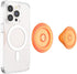 PopSockets Phone Grip Compatible with MagSafe, Phone Holder - Into The Woods, Orange Zest, Wireless Charging Compatible