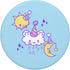 Pastel Goth Clowncore Celestial Sun Moon Bear Weirdcore Cute PopSockets Swappable PopGrip