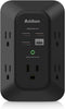USB Wall Charger Surge Protector, Addtam 5 Outlet Extender with 4 USB Charging Ports, 3-Sided Power Strip Adapter