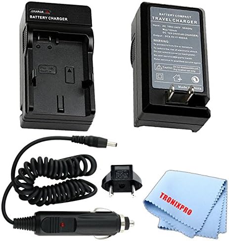 Car/Home Battery Charger for Canon NB-9L Battery for Canon PowerShot N, SD4500 is, Elph 520 HS + Tronixpro Microfiber