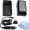 Car/Home Battery Charger for Canon NB-9L Battery for Canon PowerShot N, SD4500 is, Elph 520 HS + Tronixpro Microfiber