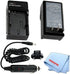 Car/Home Battery Charger for Canon NB-9L Battery for Canon PowerShot N, SD4500 is, Elph 520 HS + Tronixpro Microfiber