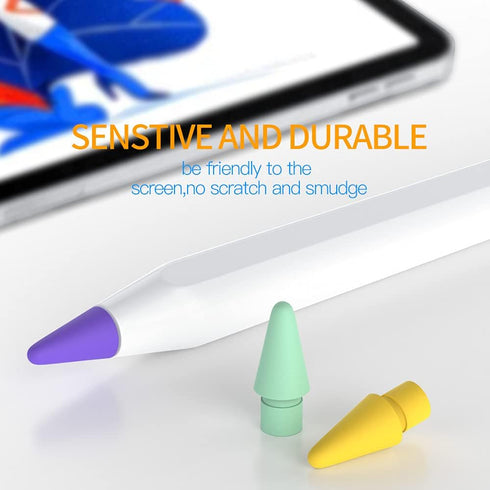 AWINNER 1st 2nd Pen Tip Compatible with Apple Pencil Tips & Generation Color Nib (Red/Yellow/Purple/Pink/Cyan)