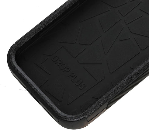 iPhone 14 Pro Max Case - Heavy Duty Shockproof Cover with Glass Screen & Camera Lens Protectors (Black)