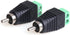 MOBOREST RCA Cable Audio Adapter, Phono RCA Male Plug to AV Screw Terminal Audio/Video Speaker Wire connectors, 2pack