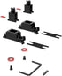 DUROCK Stabilizer V2, PCB Mount Keyboard Stabilizers with 2u 6.25u 7u Wires for Mechanical Keyboards (V2 Nero 80% Kit)