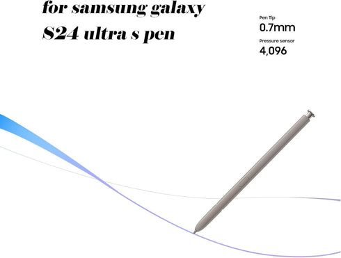 Galaxy S24 Ultra S Pen Replacement for Samsung Galaxy S24 Ultra Stylus Pen,0.7mm Fine Tip for Precision,US Version,EJ-PS928BYEGUS,WithoutBluetooth(Light Gray)