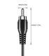 RCA to Bare Wire Speaker Cable 2 Pack,Speaker Bare Wire Cables to RCA Plugs Adapter Repair Speaker Cord for Speakers Amplifier Audio Video AV Receivers- DIY, 2m line