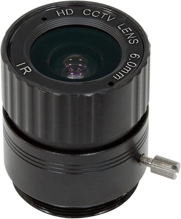 Arducam Lens for Raspberry Pi HQ Camera, Wide Angle CS-Mount Lens, 6mm Focal