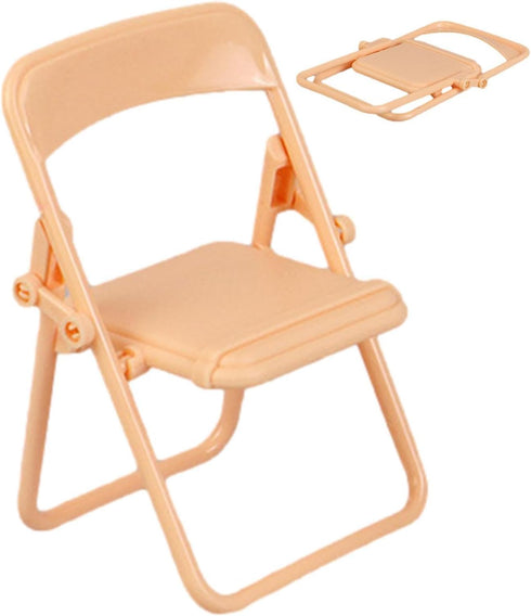 Generic Desk Phone Holder - Mini Folding Chair Mobile Stand, Multifunctional Universal Tabletop Device Holder |