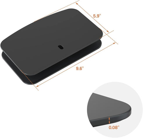 Hemudu HD05B-001 Monitor Mount Reinforcement Plate for Thin, Glass and Other Fragile Tabletop, Universal Steel Bracket