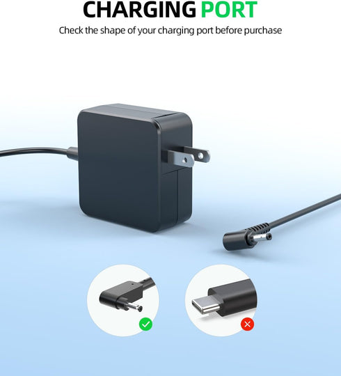 Superer AC Charger Replacement for Acer Swift 1, 45W Portable Laptop Adapter Power Supply Cord