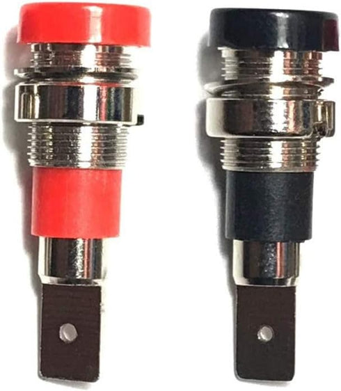 10Pcs 4mm Banana Jack Socket Female Adapter Panel Mount Binding Post for 4mm Banana Plug Connectors