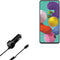 BoxWave Car Charger - Compatible with Samsung Galaxy A51 5G, Extra USB Port with Integrated Cable