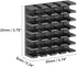 uxcell 6x20x20mm Black Aluminum Heatsink, Thermal Adhesive Pad Cooler for 3D Printers, 4Pcs
