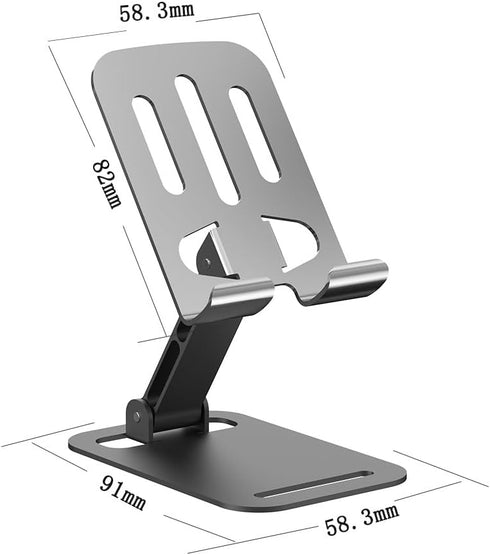 Generic Stand-720 55-110mm Cell Phone Rotation-Phone Holder for Desk with Heavy Duty Clamp & Suction Base, Flexible