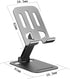 Generic Stand-720 55-110mm Cell Phone Rotation-Phone Holder for Desk with Heavy Duty Clamp & Suction Base, Flexible