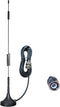 Dixingtek VHF UHF BNC Amateur Radio Scanner Antenna 45mm Magnetic Base, Compatible with